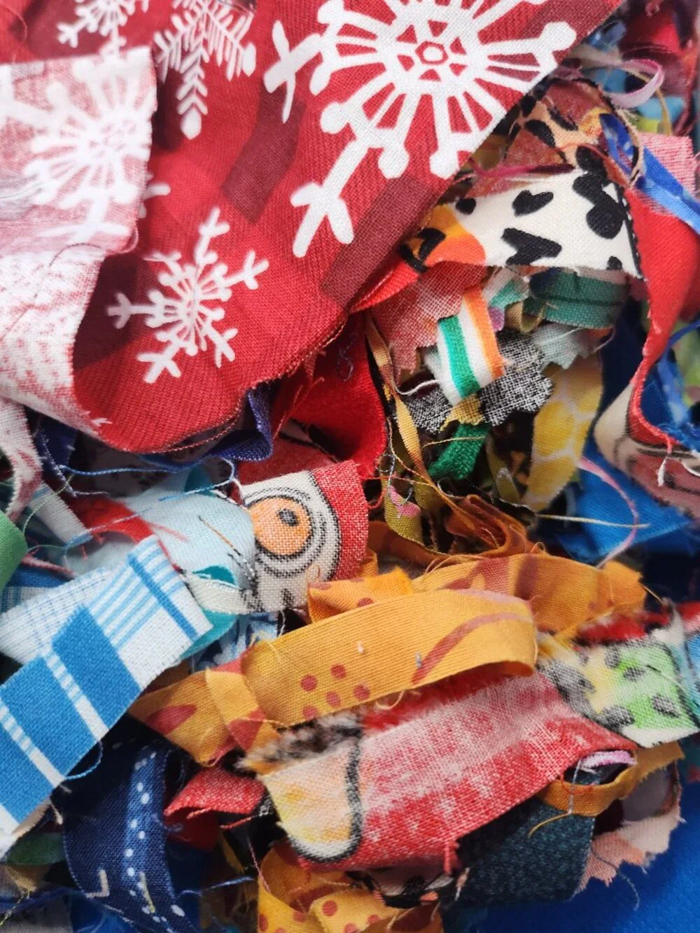 An grab bag of crumbs, confetti, and scraps